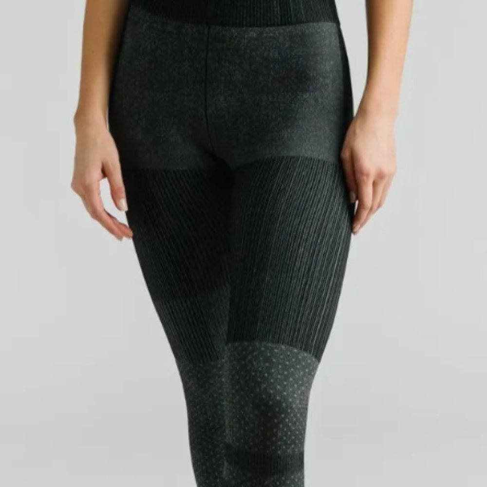 Black Staccato Seamless Legging 7/8 24"